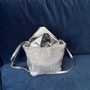 Daniella Lehavi Metallic Silver Small Handbag/Shoulder Bag .‎
